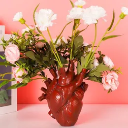 Vaser Creative Heart Model Vase Home Desktop Decorative Harts Crafts Ornament Symbolising Love Rebirth and Hope