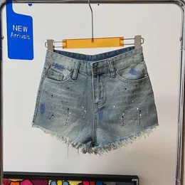 Kvinnors shorts designer mode märke denim shorts sexiga damer sommarkläder hög midja shorts