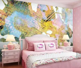 Papéis de parede 3d abstrato pintura à mão po papel de parede mural para quarto sala tv fundo rolo óleo personalizar