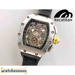Orologi meccanici orologi da polso di lussuoso orologio da polso di alta qualità meccanici di designer da polso kecatitan rm011-fm serie 7750 Automatic Black Tape maschi