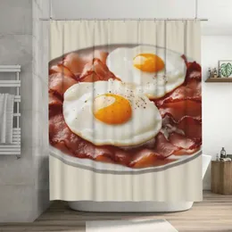 Cortinas de chuveiro Cortina de café da manhã KETO 72x72in com ganchos Proteção de privacidade de padrões personalizados