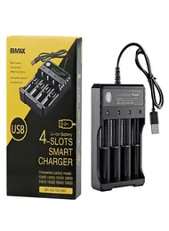 USB 18650バッテリー充電器1 2 3 4スロットAC 110V 220Vデュアル18650充電37V充電式リチウムバッテリー8345616