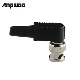 ANPWOO Solderless BNC Male Plug for CCTV Camera RG59 Right Angle Connector Easy Installation for High Quality Video Surveillance Systems