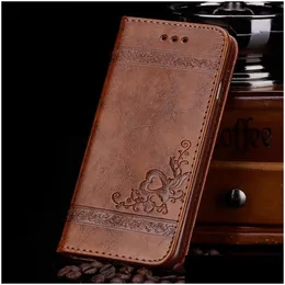 حالات الهاتف الخليوي العلبة الجلدية Tikitaka Floral Printing لـ S8 S9 بالإضافة إلى Note8 9