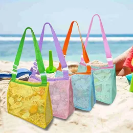 Sandspiel, Wasserspaß, Strandspielzeug, Netztasche für Kinder, Muschel-Sammeltasche, Kinder-Strand-Sandspielzeug-Einkaufstasche, Schwimmbad-Spielzeug-Aufbewahrungstaschen, Zubehör 240402