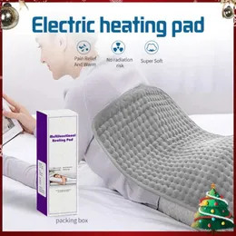 Tapetes inverno mais quente tapete macio pele amigável cobertor elétrico 9 engrenagem ajustável alívio da dor massagem para casa sofá cama assento escritório