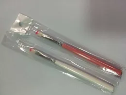 Escova de manicure escova de unhas única terapia de luz caneta escova plana escova de unhas haste branca em pó duas unhas opcionais