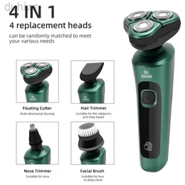 Shavers Electric USB قابلة لإعادة الشحن متعدد الوظائف Shaver LCD DIGHT DIGINCE DIGHTRY THE THE THE THERATING FLODATING LEARDER TRIMMER MACHINE 2442