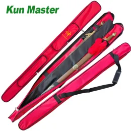 Arts Kun Master Tai Chi 1,3 Meter Schwerttaschen Schultergurt Kendoist Oxford Stoff Leder Kendo Aikido Iaido Tasche Rot