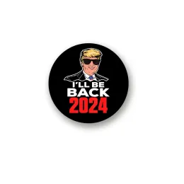 Trump 2024 Badge Brooches Pins Party Favor Election Supplies Keep America Great 1.73 inch 11 LL