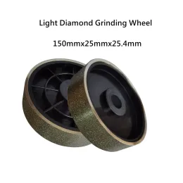 6 "tum 150mmx25mm diamantljus plastslipning whee diamantslipning hjul smycken poleringsmaskin diamant lapidary