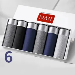 Majy 4/6/8pcs/Lot Men's Solid Color Bielizna Drukowane spodenki bokserki Homme seksowne oddychanie wygodne miękkie bokser