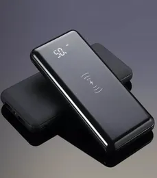 10000 мАч Power Bank Внешний аккумулятор Встроенное беспроводное зарядное устройство Powerbank Портативное беспроводное зарядное устройство QI для iPhone XS Samsung4800851