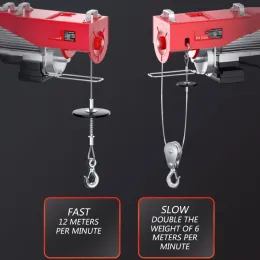 PA300 Hebezeuge flache Winde Hebezeuge 220 V/650W Haushalt Miniatur Elektrische tragbare Fernbedienung Hebezeugkran mit Draht