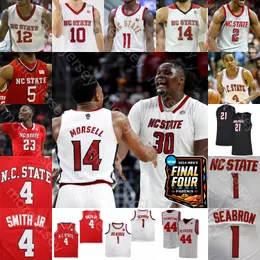 2024 Final 4 4 Patch Jersey NC State Wolfpack Basketball NCAA College DJ Horne DJ Burns Jr. Casey Morsell Jayden Taylor Mohamed Diarra Michael O'Connell Custom