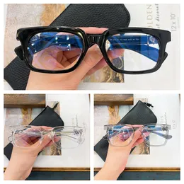 Svart tjockt fyrkantigt glasögon Womens Designer Frame Full Fram Solglasögon Solglas
