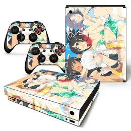 Наклейки аниме для девочек, новая игра, идеальный дизайн, виниловая наклейка для консоли для Xbox One X TNXBONEX5236