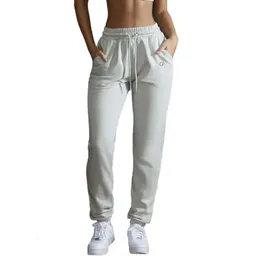 LL503D Pantaloni sportivi da yoga freddi da donna Pantaloni rilassati da jogging in spugna di cotone con lanterna Cool Down Warm Up Abbigliamento sportivo da studio a strada per il fine settimana con tasche con coulisse 3D