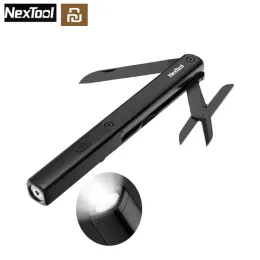 Youpin Nextool Multifunktional 3 in 1 Stiftwerkzeugen N1 Taschenlampe Schere USB wiederaufladbare IPX4 Waterdose tragbare Outdoor -Werkzeuge