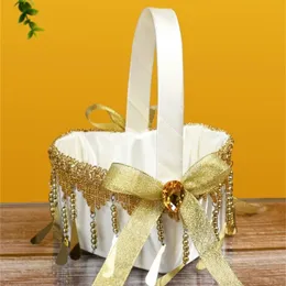 Suporte de cesta de armazenamento de anel de renda em forma de coração para decoração de casamento e arranjo de flores tira bege 240318