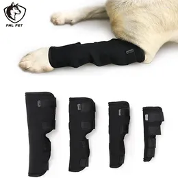 Abbigliamento per cani FML Pet Ginocchiere per cani Garretto Brace Forniture Protezione impermeabile Supporto per le gambe Avvolgimento articolare Recuperare le lesioni alle gambe