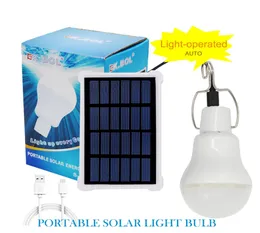 Edison2011 Solar-Gartenleuchten, tragbar, 12 LEDs, Kontrollbirne, Solarpanel-Lampe, USB-betrieben, wiederaufladbare Laternenlampen für Zuhause, Schuppen, B5554143