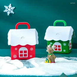 Wrap Candy Box Christmas Kraft Boxes Pakujące torby hurtowe do noszenia