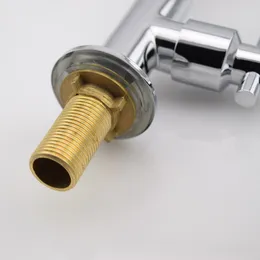 Copper Vertical Single Cold Quick-Turn Faucet Kitchen Sink Rotating Single Cold Facet Factory Wholesale