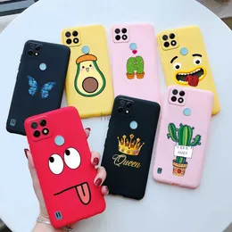 Obudowy telefonu komórkowego do osłony Oppo Realme C21Y Case Soft Silikon Słodki wydrukowany C21 Y RMX3261 RealMec21Y C 21Y COQUE 6.5 2442