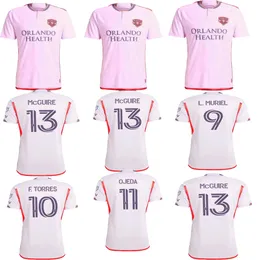 24/25 MLS Orlando City SC New Style Pink Los Angeles Philadelphia 은하수 뉴욕시 축구 유니폼 키트 맨 메이저 리그 23/24 축구 셔츠