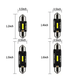 DXZ 2pcs C5W C10W LIGHI LED Canbus Festo-31mm 36mm 39mm 41mm Nessuna mappa della cupola per interni auto di errore Luce 12V/24 V lampada automatica