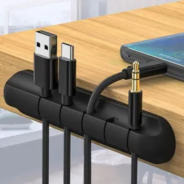 3/5/7 Löcher Kabelklammern Selbstkleber Datenleitungskabel Wicklerhalter USB Ladekabel Line Fixer Desk Organizer Office Supplies