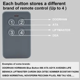 Controllo telecomando porta da garage da 280 a 868MHz Multifrequency Replicatore Opener Gate Openser