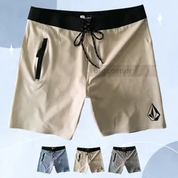 Shorts masculino prancha praia bermuda secagem rápida plástico impermeável cm18 1 bolsos A9 240321