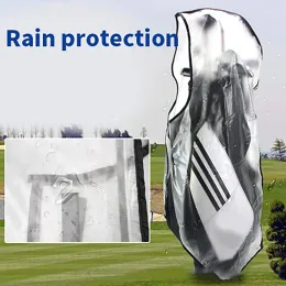 Taschen 1PC Golfbeutel Abdeckung mit Reißverschluss wasserdicht großer Kapazität Golfbeutel Regenabdeckung Haltbarer Staub Outdoor Golf Club Sack Regenschutzschutz