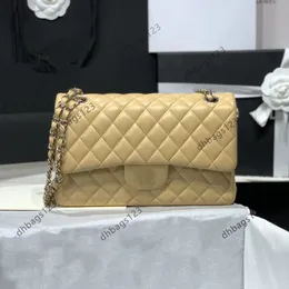 10a designer bolsa de ombro espelho qualidade designer cf clássico flap sacos mulheres retângulo bolsa caviar lambskin acolchoado bolsa crossbody ombro real couro top1