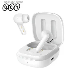 Auricolari per cellulare QCY T13 ANC Cuffie wireless Bluetooth 5.3 Cancellazione attiva del rumore -28 dB Ricarica rapida 4 microfoni ENC Q240402