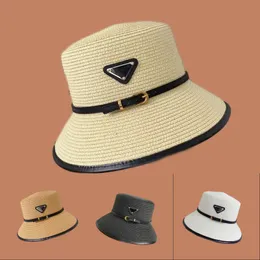 Verão praia chapéu triângulo carta designer boné escavado criativo versátil gorra homens legal beira-mar p cor pura preto popular famoso chapéus de palha elegante PJ088 E23