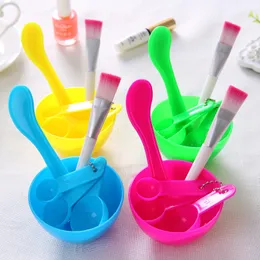 DIY beauty set plastic mask bowl four-piece set 4 in 1 makeup beauty mask tool set Wholesale