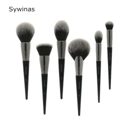 Kits Sywinas Professional Makeup Brushes Conjunto 6Pieces Face Blending Powder Foundation Cosmetics Contour