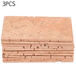 3pcs 60*40*2mm Doğal saksafon mantar tabakası boyun eklem kartı Alto/soprano/tenor saksafon müzik aleti aksesuarları için uygun