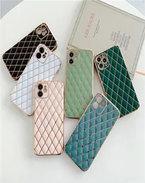 Lambskin 6D Electroplated Full Lens Proction Soft TPU Phone Cases for iPhone 13 12 11 Pro Max XR XS X 7 8 Plus6336746