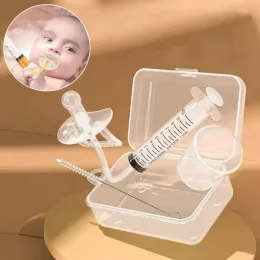 6st Baby Pacifier Medicine Dispenser Kit 10 ml Oral matningsspruta flytande nålmatare med måttkopp för spädbarn nyfödda