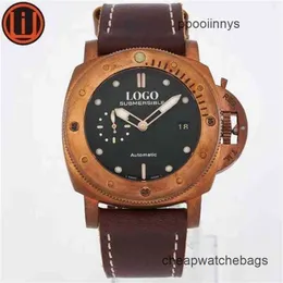 Paneraiss Herren-Armbanduhren, automatische Schweizer Uhr, P9000-Uhrwerk, 47 mm, Bronzegehäuse, Pam00382, Pam WN-HCAG