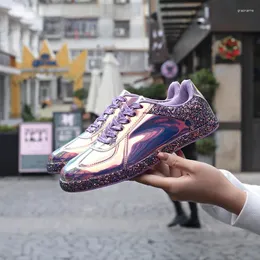 Purple glitter tennis shoes deals
