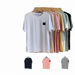 stes Island camiseta camisa masculina de verão respirável carta solta impressão amantes rua fi 100% cott camiseta hhd S7z7 #