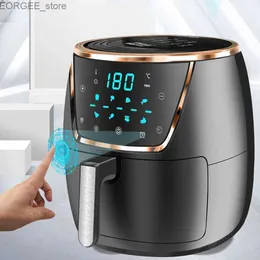 Air Fryers 1500W 220V 7.2L sem ventilador de óleo com uma faixa de temperatura de 80 a 200 ° C e Circulação de ar quente controlada pelo timer Ponetes Y240402