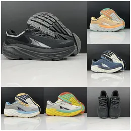 Designer Running Shoes ALTRA VIA OLYMPUS Road Men Women Altras Sneakers Casual shoes womens Runnners Black White Yellow Orange Men Trainers Size 36-47