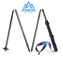 Sticks AONIJIE E4204 MPole Folding Ultralight Quick Lock Trekking Poles Hiking Pole Race Running Walking Stick whole body Carbon Fiber