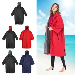 Surf Mudança de casaco de túnica casaco de seca rápida manta à prova de intempéries Surf Surf Surf Jacket Robe Swim Parka Windbreaker